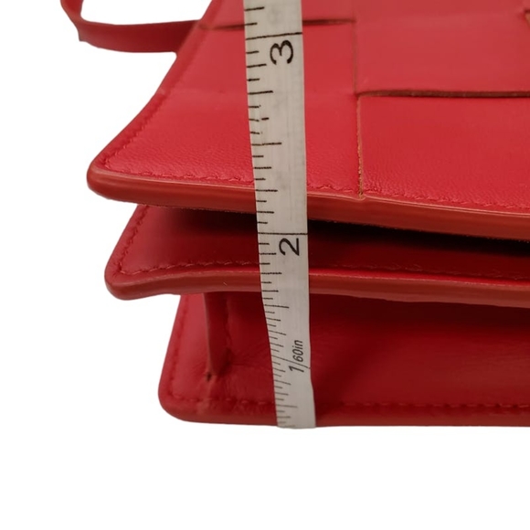 Bottega Vaneta RED MINI CASSETTE CROSSBODY BAG authentic - Picture 10 of 14